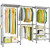 Heavy Duty Clothes Garment Rack Hanger (70.8" - 86.6") W X 13.4" D X 71.6" H Wardrobe Wardrobe for Bedroom, Home 