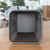 Simple Iron Waste Bin Living Room Black Office Rectangular Garbage Bin Bathroom Large Trash Can Bedroom Papelera Cleaning Tools