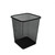 Simple Iron Waste Bin Living Room Black Office Rectangular Garbage Bin Bathroom Large Trash Can Bedroom Papelera Cleaning Tools