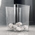 2 Pcs High Appearance Waste Bins Transparent Office Kitchen Bathroom Bedroom Toilet Trash Can House Cleaning Tools Accessories