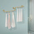 Clothes Rack Industrial Iron Pipe Wall Mounted Garment Rack Hanging Rod For Closet Storage Gold