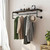 Industrial Pipe Clothing Rack Wall Mounted Wood Shelf Pipe Shelving Floating Shelves Retail Garment Rack Display Racks