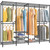 Wardrobe, metal hanger, heavy-duty cabinet, multifunctional bedroom hanger, independent closet wardrobe