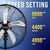 20 Inch High Velocity Metal Oscillating Pedestal Fan Commercial, Industrial Use 3 Speed 5000 CFM 1/6 HP 6.6 FT Cord UL