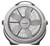 20" Air Circulator Wind Machine, 3-Speed Floor Fan with Pivoting Head, A20301, Gray