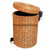 Fashion Rattan Kitchen Trash Can Garbage Bin  Toilet Office Bathroom Trash Can Dustbin Desk Lixeira Banheiro House Accessories