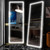 Bedroom Full Size Body Mirror With Dimming 3 Color Modes White Floor Mirrors Full Body Length Makeup Vanity Mirror Big Living
