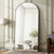 Oversized Full-Body Mirror Floor Mirror for Bedroom Living/Dressing Room with Black Metal Frame and Big Led Light 