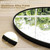 Oversized Full-Body Mirror Floor Mirror for Bedroom Living/Dressing Room with Black Metal Frame and Big Led Light 