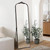 Full Length Fulls Body Floor Mirror w/Stand, Arched Mirrors for Dressing, Free Standing or Wall-Mounted or Leaning Against Wall