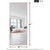 Floor-to-ceiling dressing mirror freestanding with stand, full-body vanity mirror with aluminum alloy thin frame, rose gold