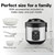 Digital Programmable Rice Cooker & Food Steamer, 8 Cups Cooked (4 Uncooked), With Steam & Rinse Basket, Multifunctional