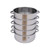 Steamer Cook Pot Stainless Steel 5 Tier 28cm Vegetable Steamer Tool Food + Glass lid