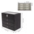 Black Leather 4 Layer Sunglasses Organizer Case, 6 Watch Box Jewelry Case,18pcs Eyeglass Storage Box Watch Display Case