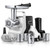 Meat Grinder Heavy Duty - 5 in1 Meat Grinder for Home Use - 3000W Max Powerful - Sausage Stuffer - Slicer/Shredder/Grater