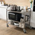 Kitchen Utility Cart Trolley Steel Service Cart on Wheels 3 Tiers NSF Listed Organizer Islands Furniture Home