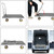 Platform Truck, Folding Push Dolly Cart with Rubber Mat, 2200lbs Capacity, Heavy Duty Flatbed Moving Cart with 6'' 360° Swivel
