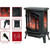 FLAME&SHADE Electric Fireplace Stove for Indoor use, 24 inch Portable Freestanding Space Heater with Remote