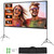 VEVOR Projector Screen with Stand 120/150 inch 4K 1080 HD Outdoor Movie Screen for Home Theater Cinema Backyard Movie