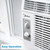 Small Window Air Conditioner - Cool up to 150 Sq. Ft. with Easy-to-Use Mechanical Controls and Reusable Filter