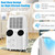 11,500 BTU Portable Air Conditioner, with Dual Hose, Remote Control. with Dehumidifier, Fan, Sleep Mode, Window Installation Kit