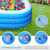 120*72*22 inch Kids Swimming Pools 0.4mm Thick Inflatable Pool For outdoor backyard gardens