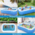  Lounge Inflatable Swimming Pool 120"x72"x22" for Backyard Garden Outdoor Party