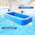 SUGIFT 120 Inch Inflatable Swimming Pool Kiddie Blow Up Lounge Pool For Kid and Adult