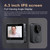 1080P WiFi Video Doorbell Video Intercom 4inch IPS Wireless Door Bell IR Night Vision Eye Peephole Camera Two-way Audio for Home