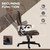 HOMCOM 6 Point Vibrating Massage Office Chair with Heat, Microfiber High Back Executive Office Chair with Reclining Backrest