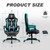 Vonesse Computer Gaming Chairs with Footrest Reclining Ergonomic Gamer Chair with Massage For Adults