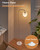 White Floor Lamp-Modern Standing Lamp for Living Room Bedroom, Opal Glass Lamp Shade, LED Bulb Included