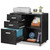 3-Drawer Wood File Cabinet,