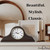 Mantel Clock Battery Operated - Wooden Mantle Clock for Living Room