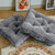 Square Deep Seat Cushion Set of 2 Solid Cushions Soft and Comfortable Casual Office Chair Seat Cushion 