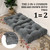 Square Deep Seat Cushion Set of 2 Solid Cushions Soft and Comfortable Casual Office Chair Seat Cushion 