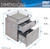Techni Mobili Rollingg File Cabinet, Regular, 