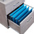 Techni Mobili Rollingg File Cabinet, Regular, 