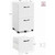 2-Drawer File Cabinet, Filing Cabinet for Home Office, Small Rolling File Cabinet, Printer Stand, 