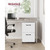 2-Drawer File Cabinet, Filing Cabinet for Home Office, Small Rolling File Cabinet, Printer Stand, 