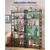 6-Tier Tall Bookcase,Rustic Wood and Metal Standing Bookshelf,Industrial Vintage Book Shelf 
