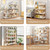 3-Tier Wooden Open Bookcase - Modern Display Bookshelf with Top Edge and Solid Wood Frame for Home and Office,  3-Tier Wooden Open Bookcase - Modern Display Bookshelf with Top Edge and Solid Wood Frame for Home and Office,