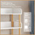 3-Tier Wooden Open Bookcase - Modern Display Bookshelf with Top Edge and Solid Wood Frame for Home and Office,  3-Tier Wooden Open Bookcase - Modern Display Bookshelf with Top Edge and Solid Wood Frame for Home and Office,