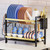 2-Tier Dish Drying Rack Multifunctional Dish Drainer Shelf Rust-Proof 