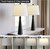 Oneach 25.75" Table Lamps Set of 2 for Living Room Bedroom, Bedside Lamp 3-Way Dimmable Touch Control, Modern Black Nightstand