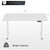 YESHOMY Height Adjustable Electric Standing Desk 55 inch Computer Table, Home Office Workstation, 55in, White 