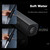 High end black brass kitchen faucet magnetic suction design 2 function 