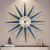 Medieval Silent Non-ticking Wall Cock for Living Room Office Bedroom Decoration