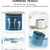 Afloia 2 in 1 Air Purifier with Humidifier, 3 Stage Filters for Home Allergies Pets Hair Smoker Odors, Evaporative Humidifier
