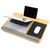 Bamboo Lap Desk Soporte Portatil Laptop Stand with Tablet Pen Phone Holder Wrist Rest and Mouse Pad 
